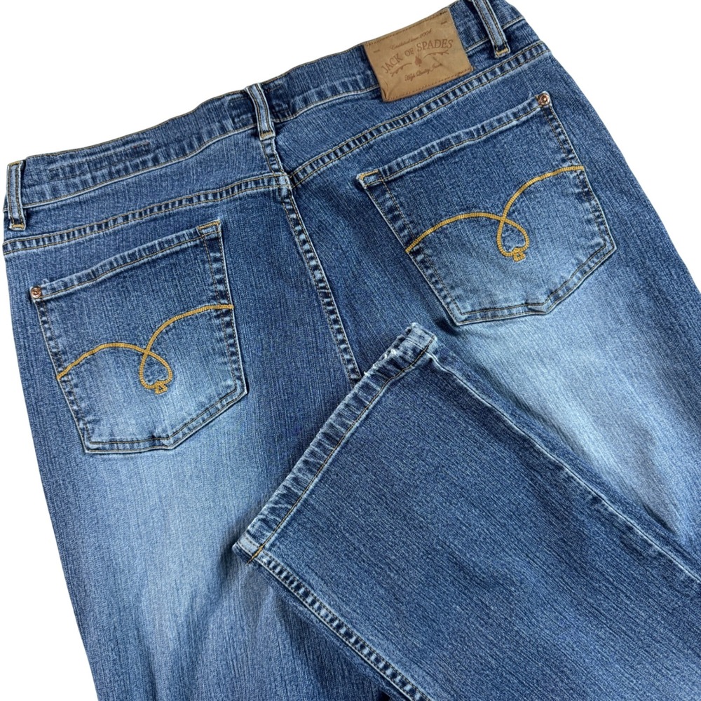 Jack Of Spades High Roller Stretch Jeans Mens 33x31 (READ) Straight Leg Denim